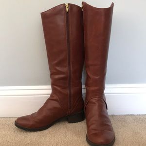 Dark brown tall boots